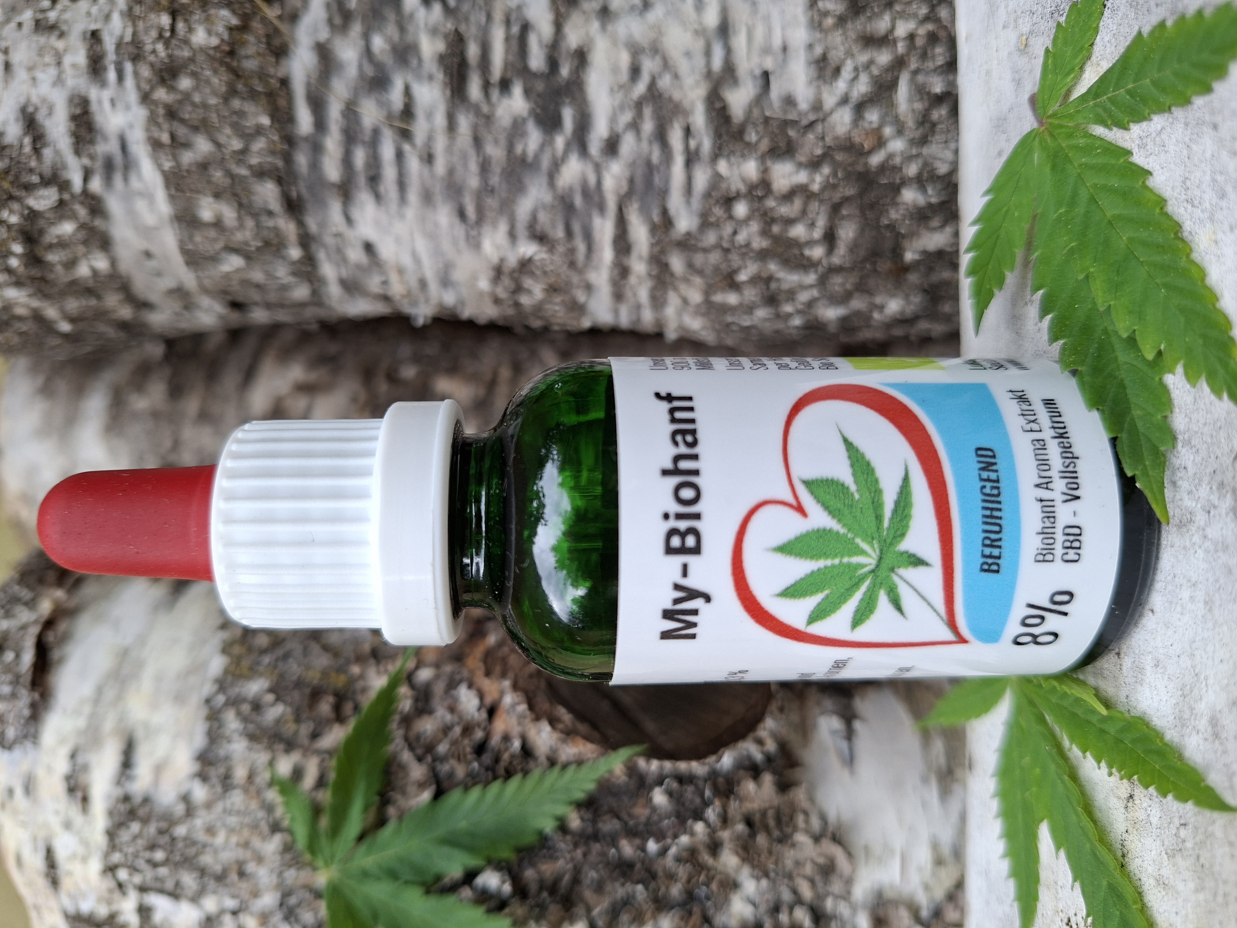 8%  BERUHIGEND                                                                                                                                  CBD Biohanf  Aroma Extrakt 2.400 mg  Vollspektrum 30 ml OHNE ISOLATE